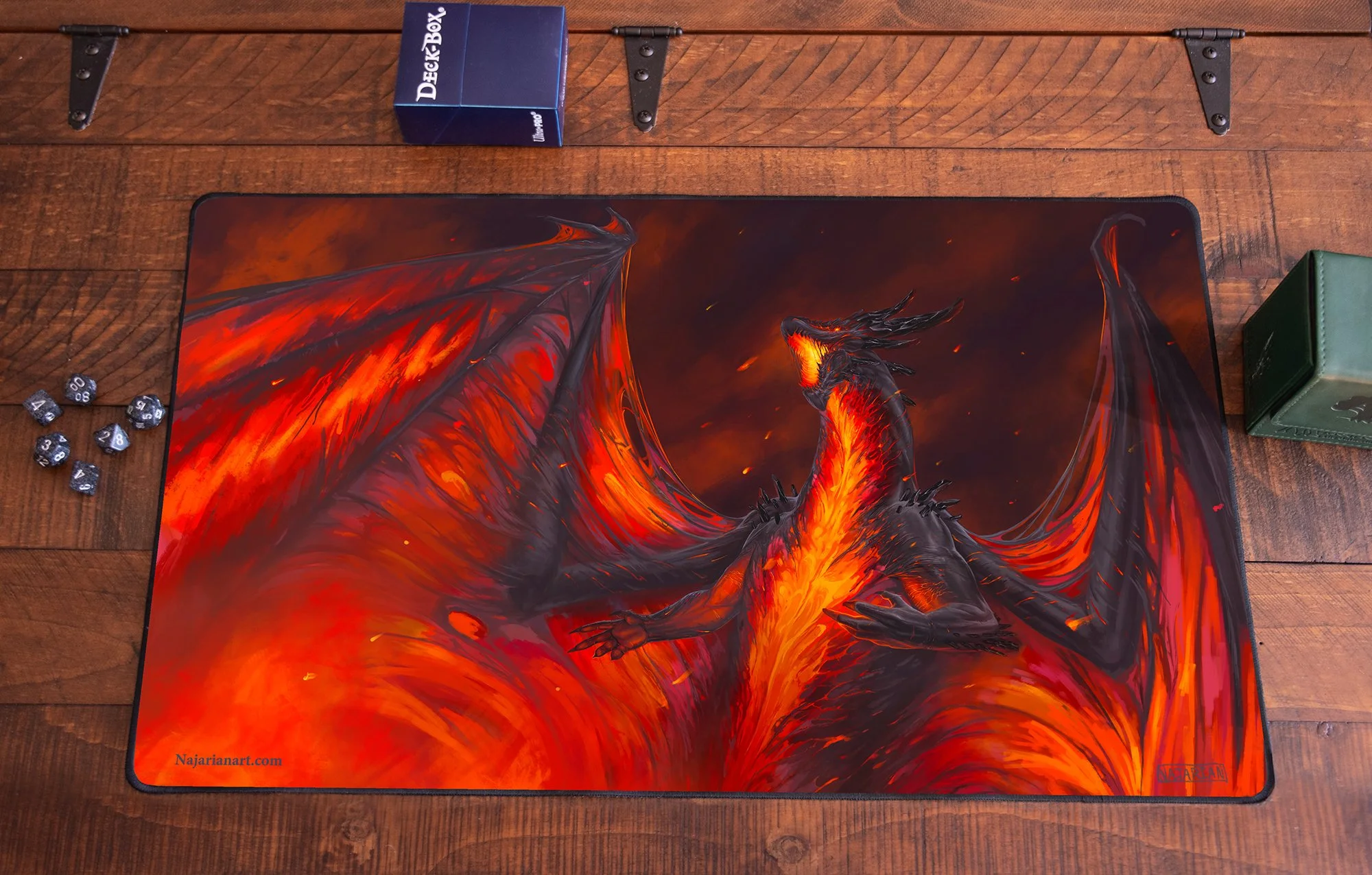 Fire dragon playmat — NajarianArt